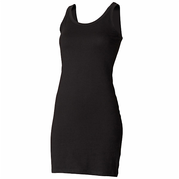 Skinni Fit Dam/Kvinna Extra Lång Stretch Tank Top / Väst XL Black XL