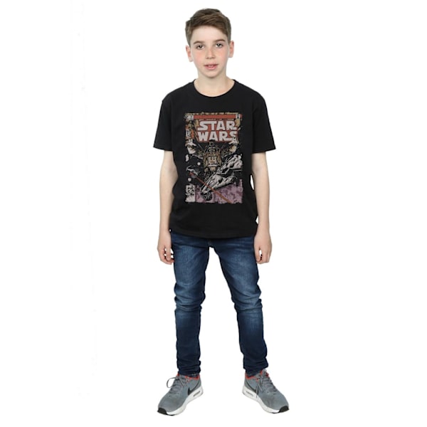 Star Wars Boys Millennium Falcon Comic T-Shirt 12-13 år Svart Black 12-13 Years