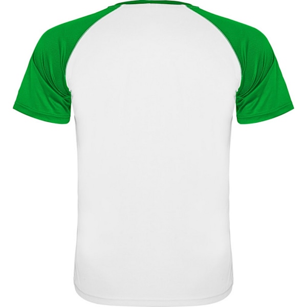 Roly Barn/Barn Indianapolis Kortärmad Sport T-shirt 8 White/Fern Green 8 Years