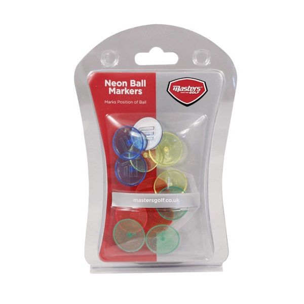 Masters Neon Golfbollmarkör (12-pack) En Storlek Flerfärgad Multicoloured One Size