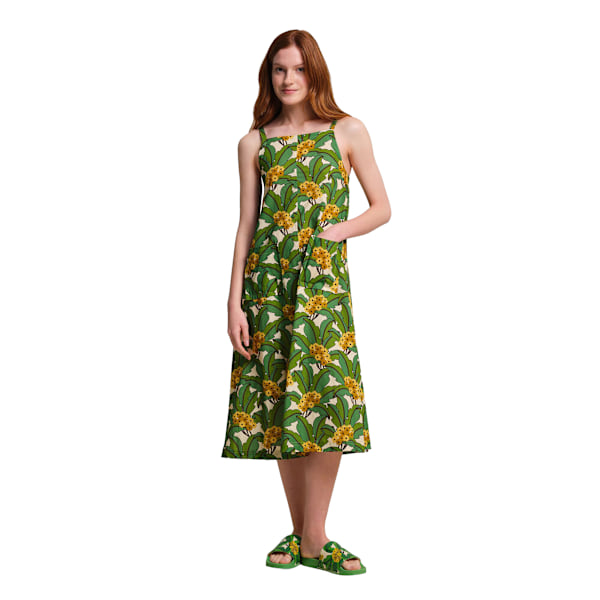 Regatta Dam/Kvinna Orla Kiely II Tropisk Sommarklänning 18 UK Grön Green 18 UK