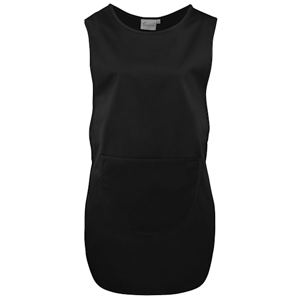 Premier Dam/Kvinnors Lång Längd Fick Tabard / Arbetskläder (Pac Black S