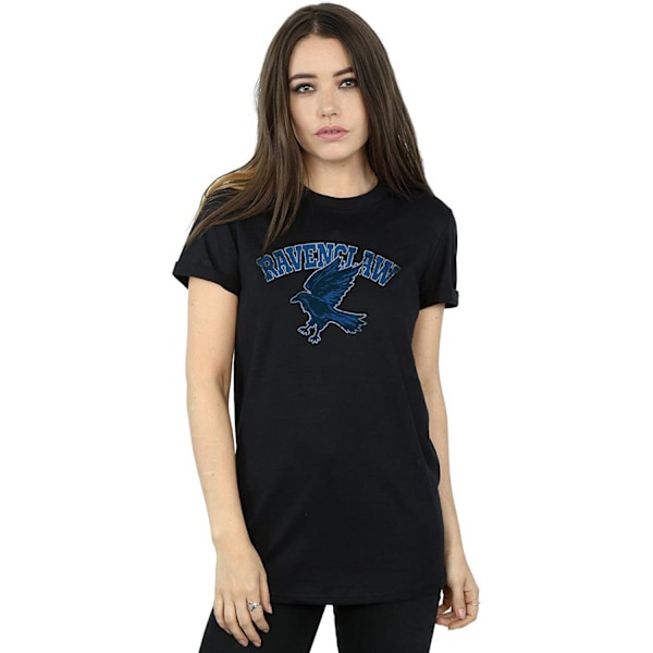Harry Potter Dam/Kvinnor Ravenclaw Emblem Bomull Boyfriend T- Black M