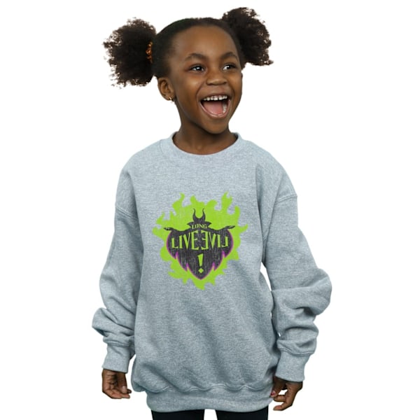 Disney Girls The Descendants Maleficent Long Live Sweatshirt 12 Sports Grey 12-13 Years