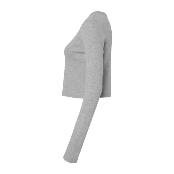 Bella + Canvas Dam Micro-Rib Långärmad T-shirt XL Athletic Heather XL