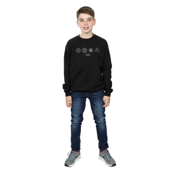 Fantastic Beasts Boys Circular Icons Sweatshirt 12-13 år Bla Black 12-13 Years