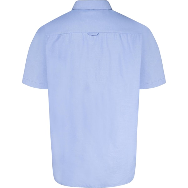 Duke Herr D555 James Oxford Kingsize Kortärmad Skjorta 6XL Sky Sky Blue 6XL