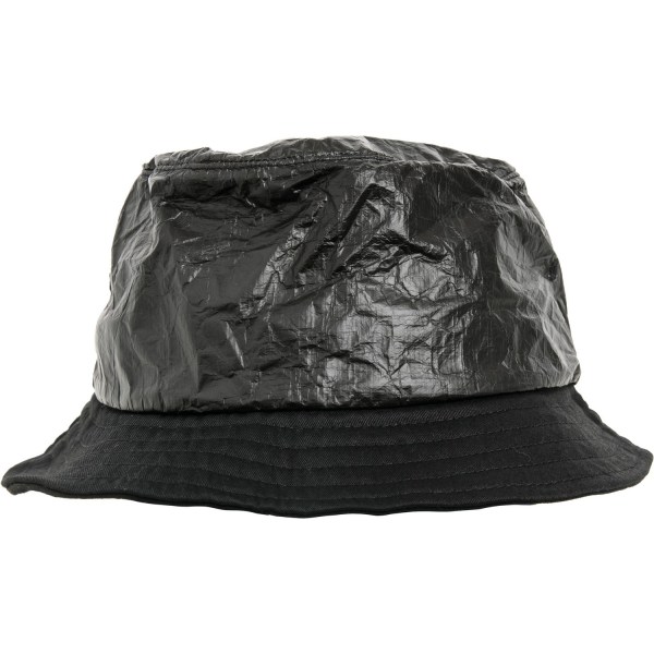 Flexfit By Yupoong Crinkled Paper Bucket Hat One Size Svart Black One Size