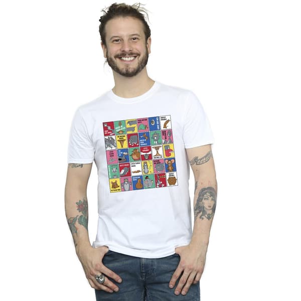 Tom And Jerry Herr Grid Squares T-shirt M Vit White M