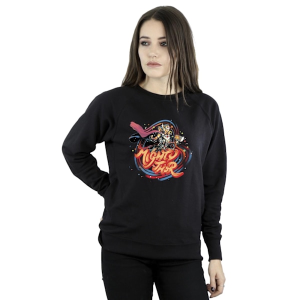 Marvel Dam/Kvinnor Thor Love And Thunder Mighty Thor Swirl Sw Black M