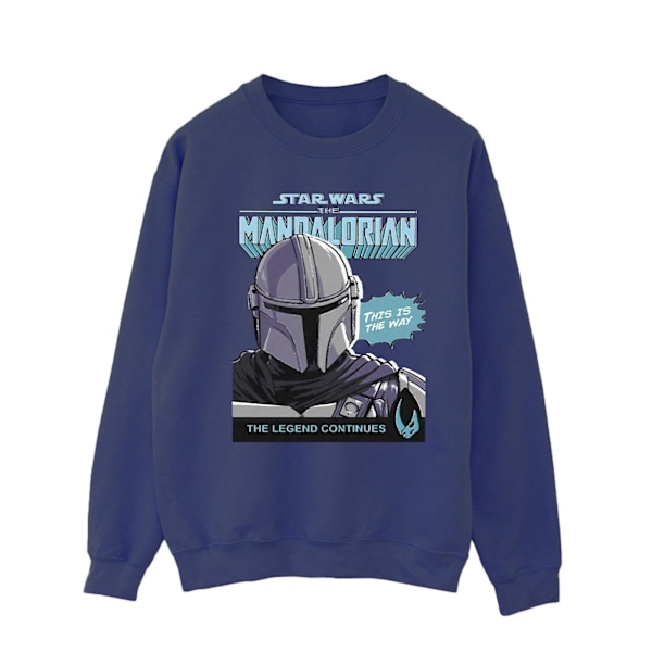 Star Wars The Mandalorian Herr Mando Comic Cover Sweatshirt 3XL Navy Blue 3XL