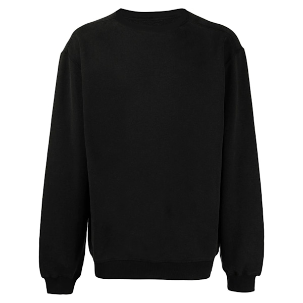 UCC 50/50 Herr tungvikts enfärgad sweatshirt med infälld ärm 5XL Svart Black 5XL
