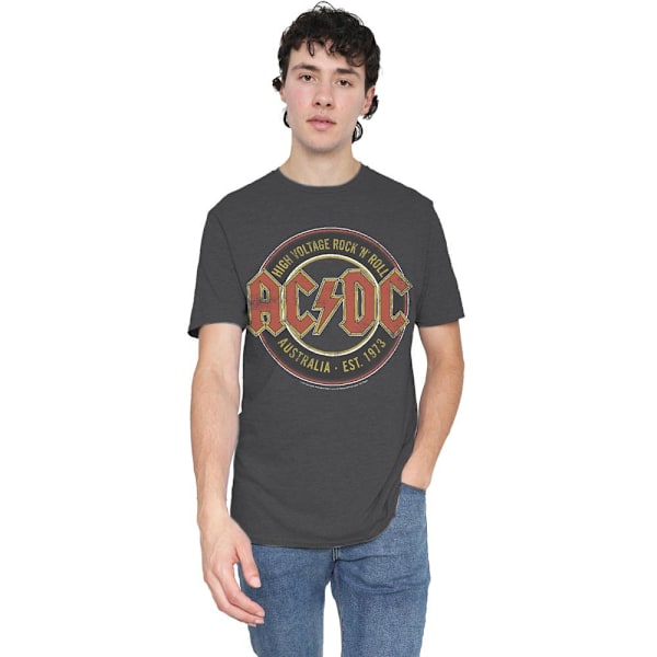 AC/DC Unisex Vuxen Est. ´73 T-Shirt L Kolgrå Charcoal L