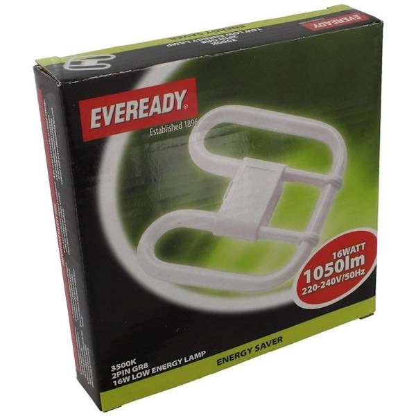 Eveready 16W 240V CFL 2D energisparande lampa En storlek Vit White One Size