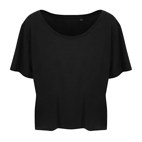 Ecologie Dam/Kvinnor Daintree EcoViscose Cropped T-Shirt L Je Jet Black L