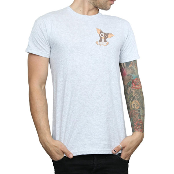Gremlins Herr Gizmo Bröst T-shirt XXL Sports Grey Sports Grey XXL