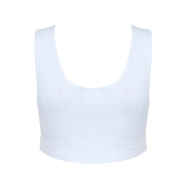Skinni Fit Dam/Dam Fashion Sleeveless Crop Top XS Vit/Vit White/White XS
