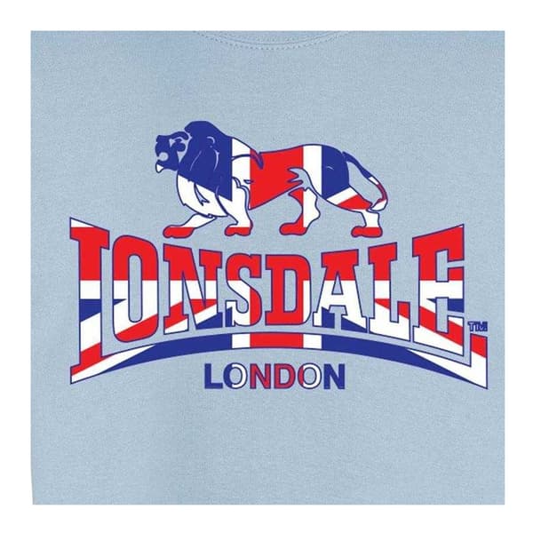 Lonsdale Herr Union Jack Logotyp Tröja XL Himmelblå Sky Blue XL