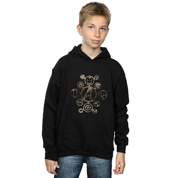 Marvel Boys Avengers Infinity War Icons Hoodie 5-6 år Svart Black 5-6 Years