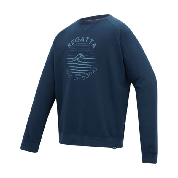 Regatta Herr Nithsdale Wave Sweatshirt L Marinblå Navy L