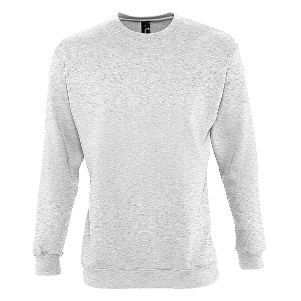 SOLS Herr Supreme Plain Cotton Rich Sweatshirt XL Ash Ash XL
