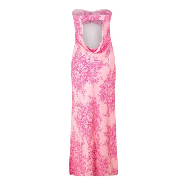 Nobody´s Child Dam Ruby Blommig Slipklänning 14 Pink 14 UK
