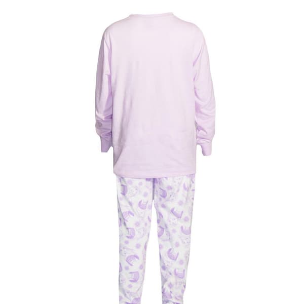 Disney Flickor Elsa & Olaf Lång Pyjamas Set (2-pack) 7-8 År White/Purple 7-8 Years