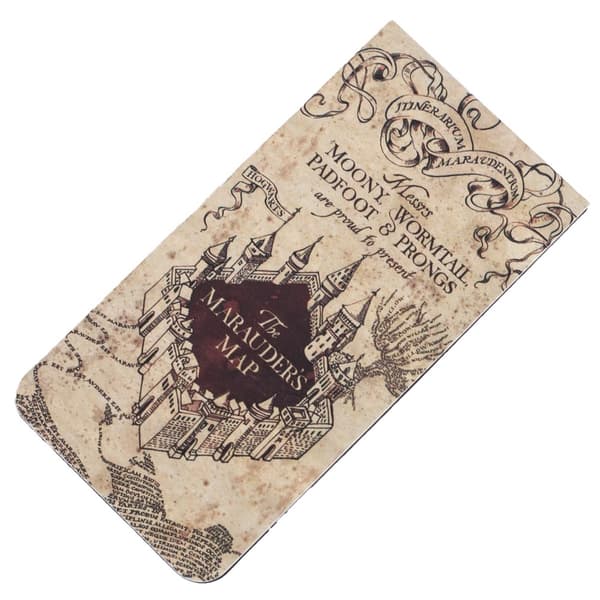 Harry Potter Marauders Map Magnetiskt Bokmärke One Size Beige/Mar Beige/Maroon One Size