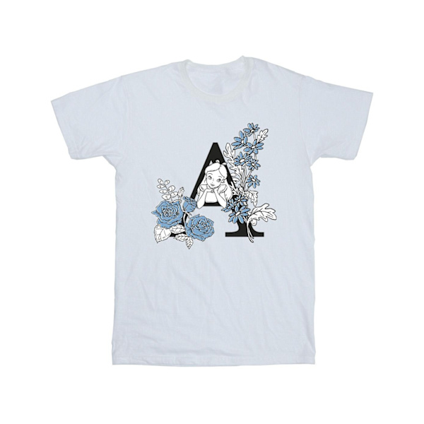 Disney Girls Alice In Wonderland Letter A Bomull T-shirt 12-13 Sports Grey 12-13 Years