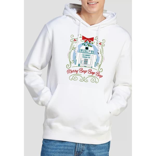 Star Wars Herr Merry Beep Boop Beep R2-D2 Julhuvtröja L Vit White L