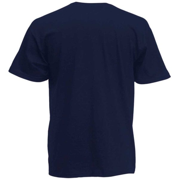 Fruit Of The Loom Herr Valueweight V-ringad, kortärmad T-shirt Deep Navy 2XL