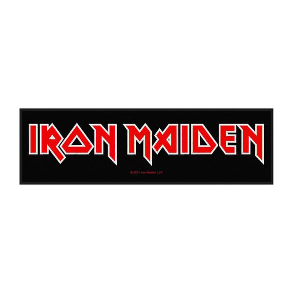 Iron Maiden Strip Logo Patch One Size Svart/Röd/Vit Black/Red/White One Size