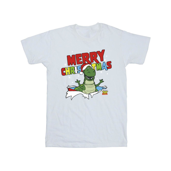 Disney Mens Toy Story Rex Christmas Burst T-shirt L Vit White L