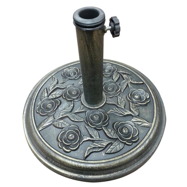 Pagoda Bronze Effect Resin Parasol Base 45 x 34cm Bronze Bronze 45 x 34cm