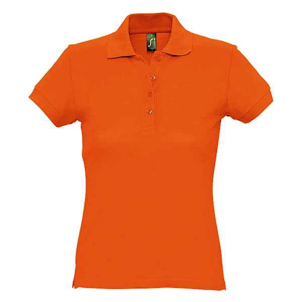 SOLS Dam/Kvinnor Passion Pique Kortärmad Polotröja S Oran Orange S