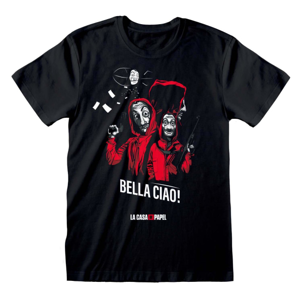 Money Heist Unisex Adult Bella Ciao T-shirt L Svart Black L