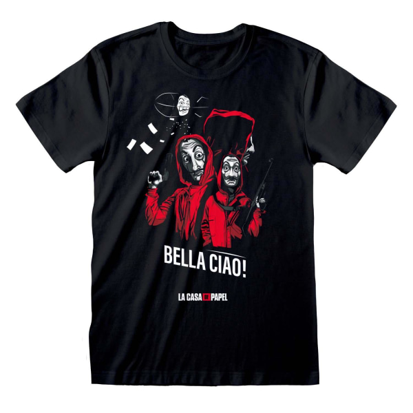 Money Heist Unisex Vuxen Bella Ciao T-shirt XXL Svart Black XXL