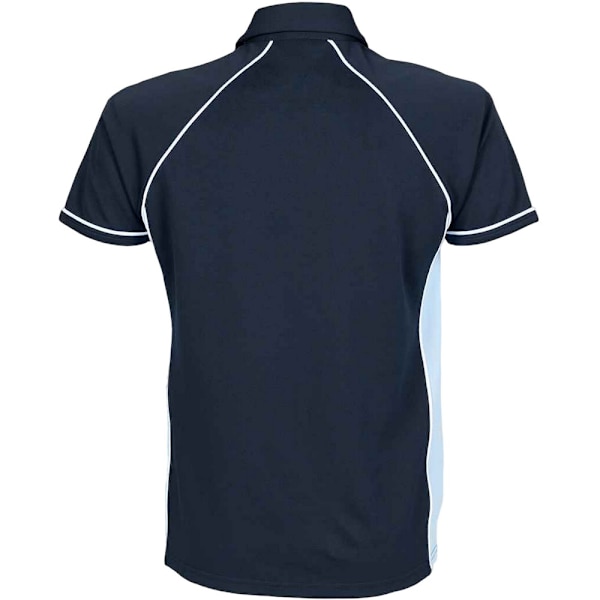 Finden & Hales Barn/Barn Piped Performance Polo Shirt 9-10 Navy/Sky Blue/White 9-10 Years