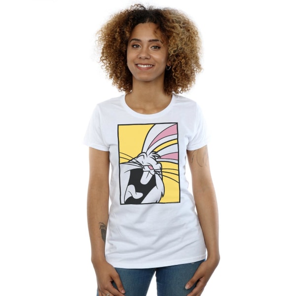 Looney Tunes Dam/Damer Bugs Bunny Skrattande Bomull T-shirt L White L