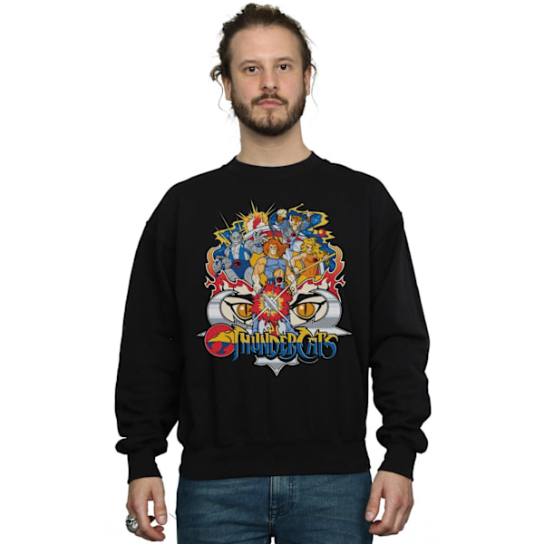 Thundercats Herr Action Group Shot Sweatshirt 4XL Svart Black 4XL