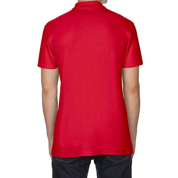 Gildan SoftStyle Double Pique Poloskjorta S Röd Red S