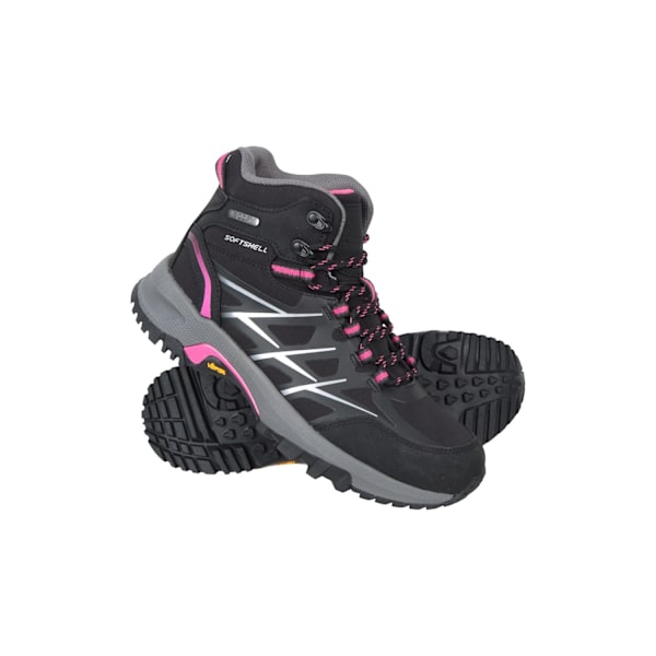 Mountain Warehouse Dam/Damer Extreme Byzantine Vibram Vattentäta Vandringskängor Black 7 UK