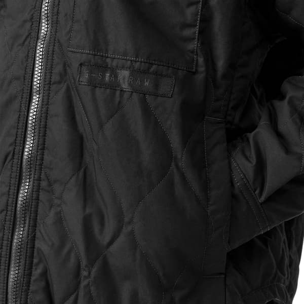 G-Star Herr Quilted Oversized Jacka M Mörk Svart Dark Black M