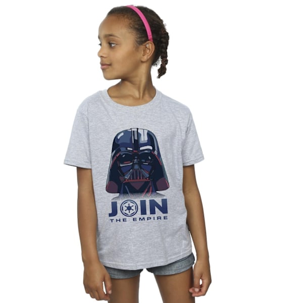 Star Wars: A New Hope T-shirt i bomull för flickor, 3-4 år, sportgrå Sports Grey 3-4 Years