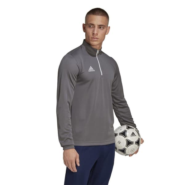 Adidas Herr Logotyp Polyester Träningströja S Grå Grey S