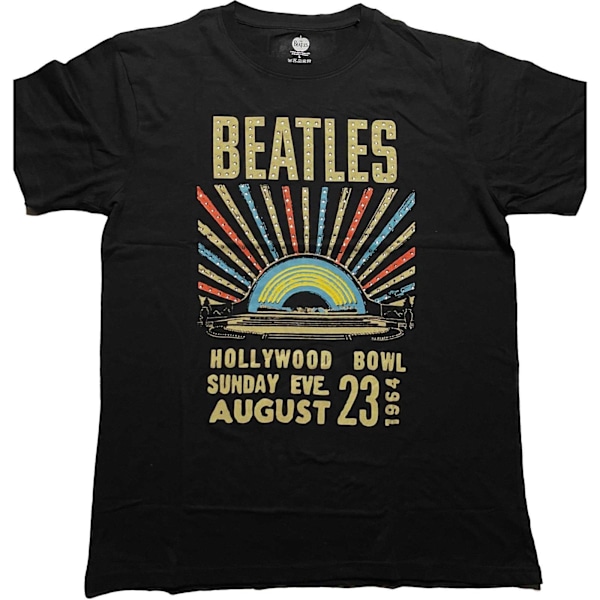 The Beatles Unisex Adult Hollywood Bowl utsmyckad T-shirt L B Black L