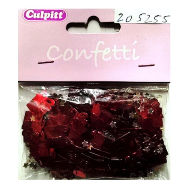 Culpitt Present Confetti One Size Röd/Silver Red/Silver One Size