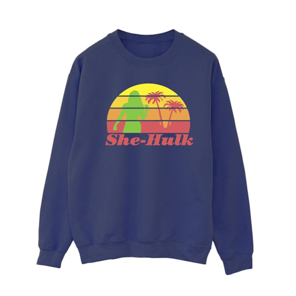 Marvel Dam/Kvinnor She-Hulk: Attorney At Law Sunset Flex Swea Navy Blue S
