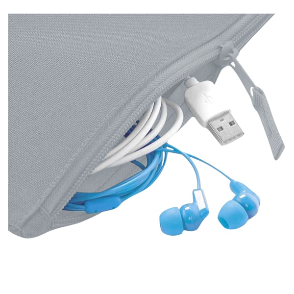 Bagbase Grab Zip Pocket Pouch Bag (2-pack) One Size Light Grå Light Grey One Size