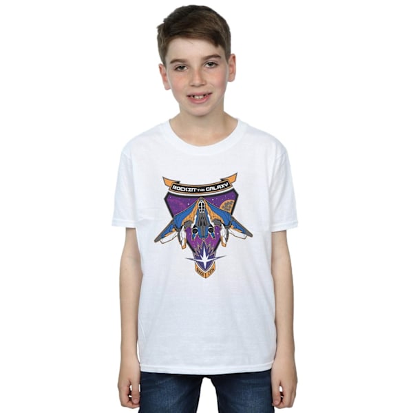 Marvel Boys Guardians Of The Galaxy Rockin´ Milano T-Shirt 9-11 White 9-11 Years